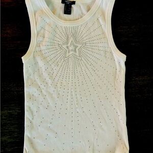 New Never Worn Girls Forever 21 Rhinestone Tank Top
